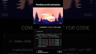 🎢 Parallax Scroll Animation | Smooth Scroll Effects | HTML CSS JavaScript #codewithpanther #web
