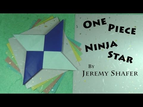 One Piece Origami Shuriken Ninja Star Tutorial Youtube