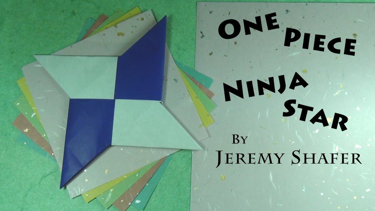 OnePiece Origami Shuriken Ninja Star Tutorial YouTube