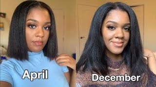 How I grew my RELAXED HAIR fast in 8 months