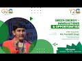 Ms. Prasiddhi Singh on the importance of youth involvement in climate action | Y20 Consultation