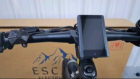 APT 850c color display tutorial here at Escape Electric Bikes.