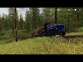 Farming simulator 19 logging  on dark Forest Timelapse TLV #1