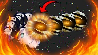 DESTROYING A SPLITRUNNING WITH A DOUBLESPLIT ! - CRAZY GLITCHED x3 POPSPLIT (gota.io)