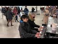 Spontaneous Mary Poppins Piano Duet Rocks The Station