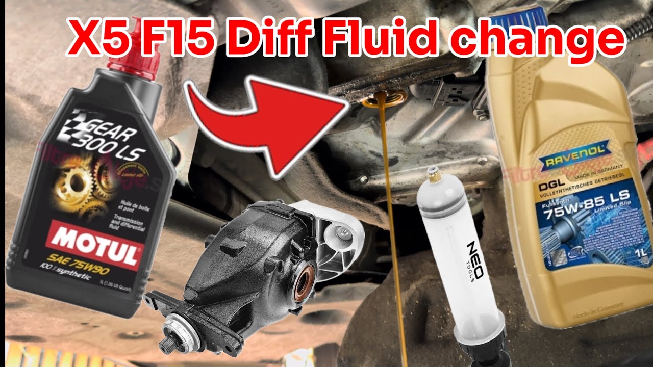 BMW X5 F15 Front & Rear Diff fluid change | X5 F15 výmena náplní v ...