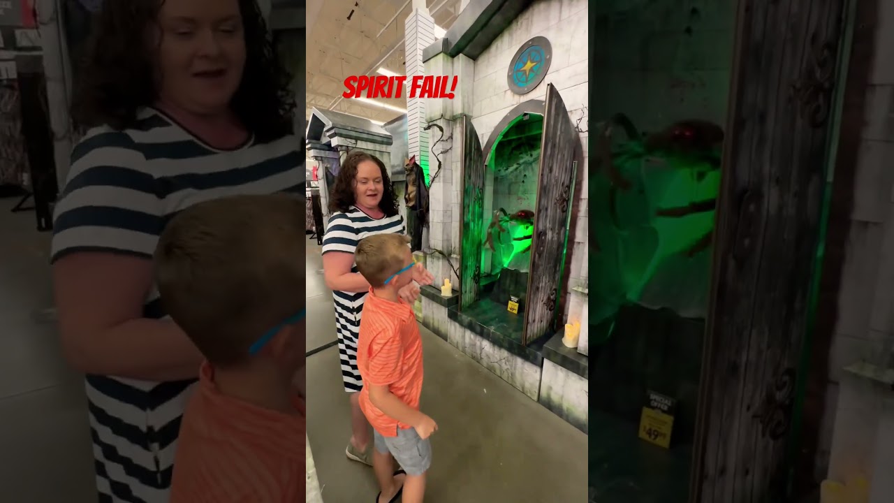 SPIRIT FAIL! #spirithalloween #animatronics #halloween