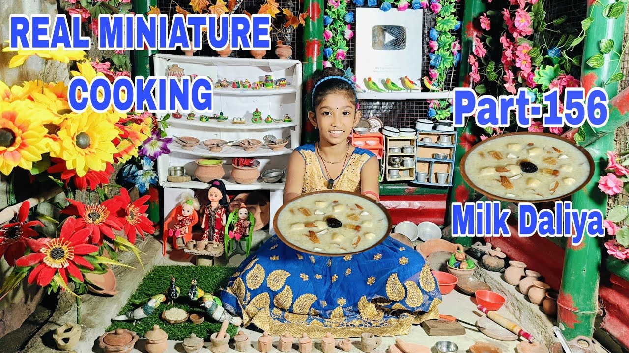 Miniature Milk Daliya/ Miniature Milk Daliya Recipe/Milk Daliya/Milk ...