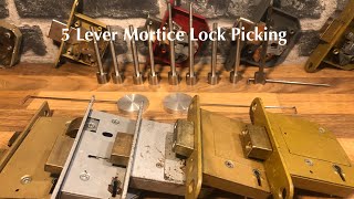 Picking 5 Lever Mortice Locks First Time