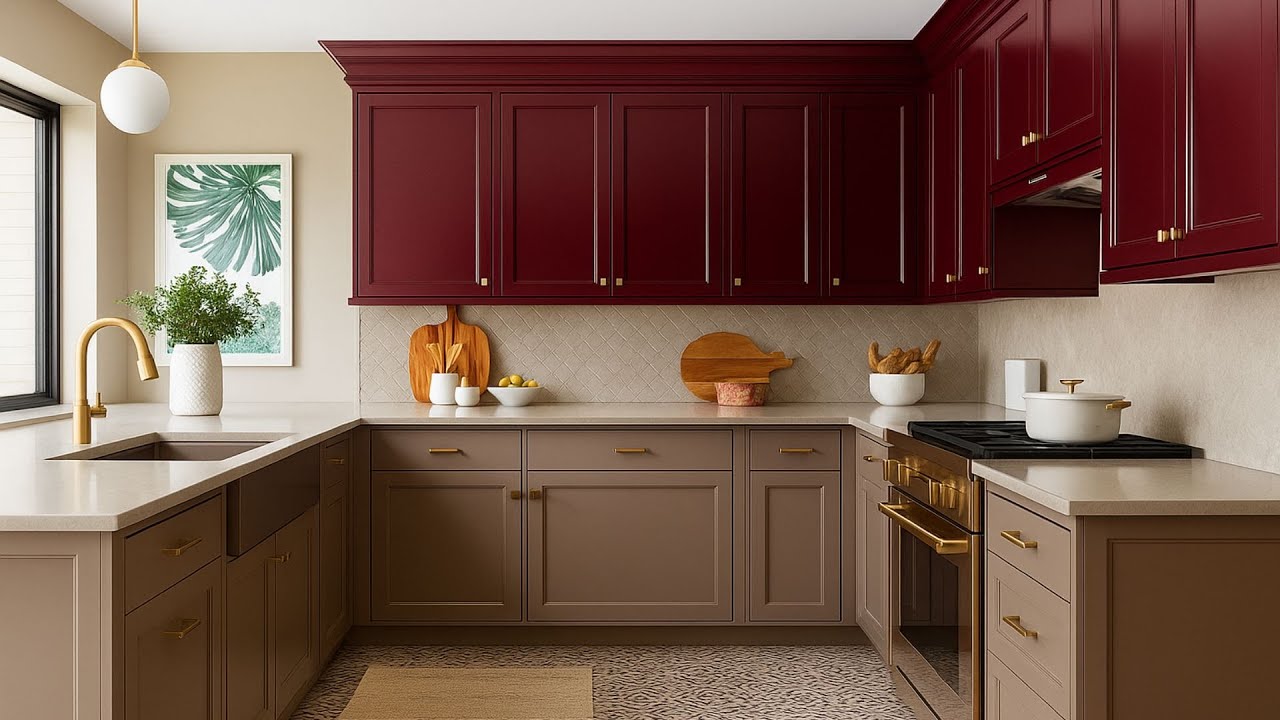 15 элегантных идей двухцветных кухонных шкафов для маленьких и больших кухонь