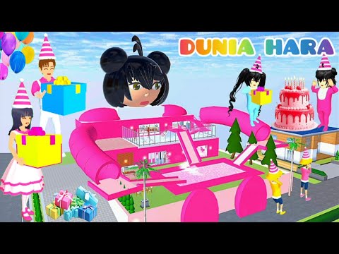 Muncul Anomali Kado Warna Warni 😱 Rumah Baby Celine Raksasa Serba Pink Seluncuran Pink Ulang Tahun