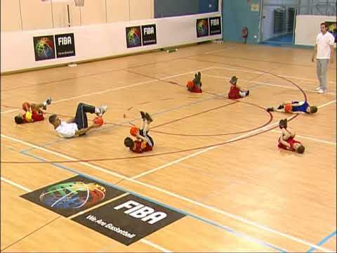 Ejercicios para iniciacion deportiva en el baloncesto - YouTube