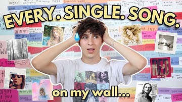 Ranking EVERY Taylor Swift Song on My Wall.... this took hours