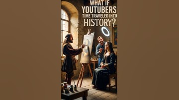 What If Youtubers Time Traveled Into History #shorts #aishorts #timetravel #veo3 #WhatIf #monalisa
