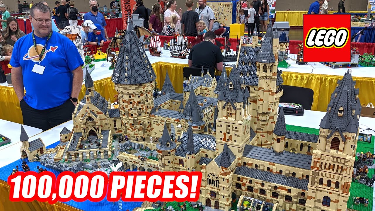 Huge LEGO Harry Potter Hogwarts with 100,000+ Pieces!