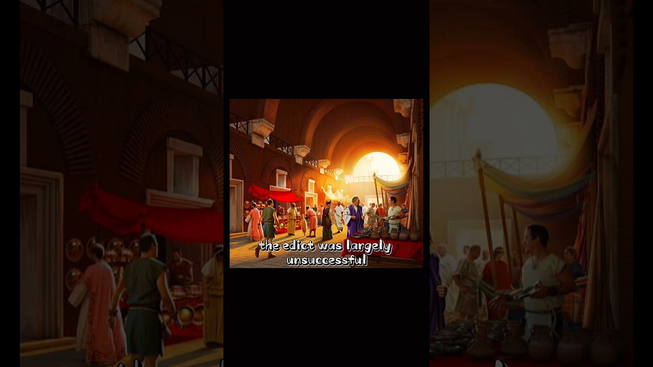 Diocletian's Edict on Maximum Prices: A bold attempt to control inflation in Ancient Rome. 