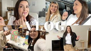 VLOG: svěží jarní líčení, fitko, co jsem jedla, Guerlain event & malování obrazu ❤️