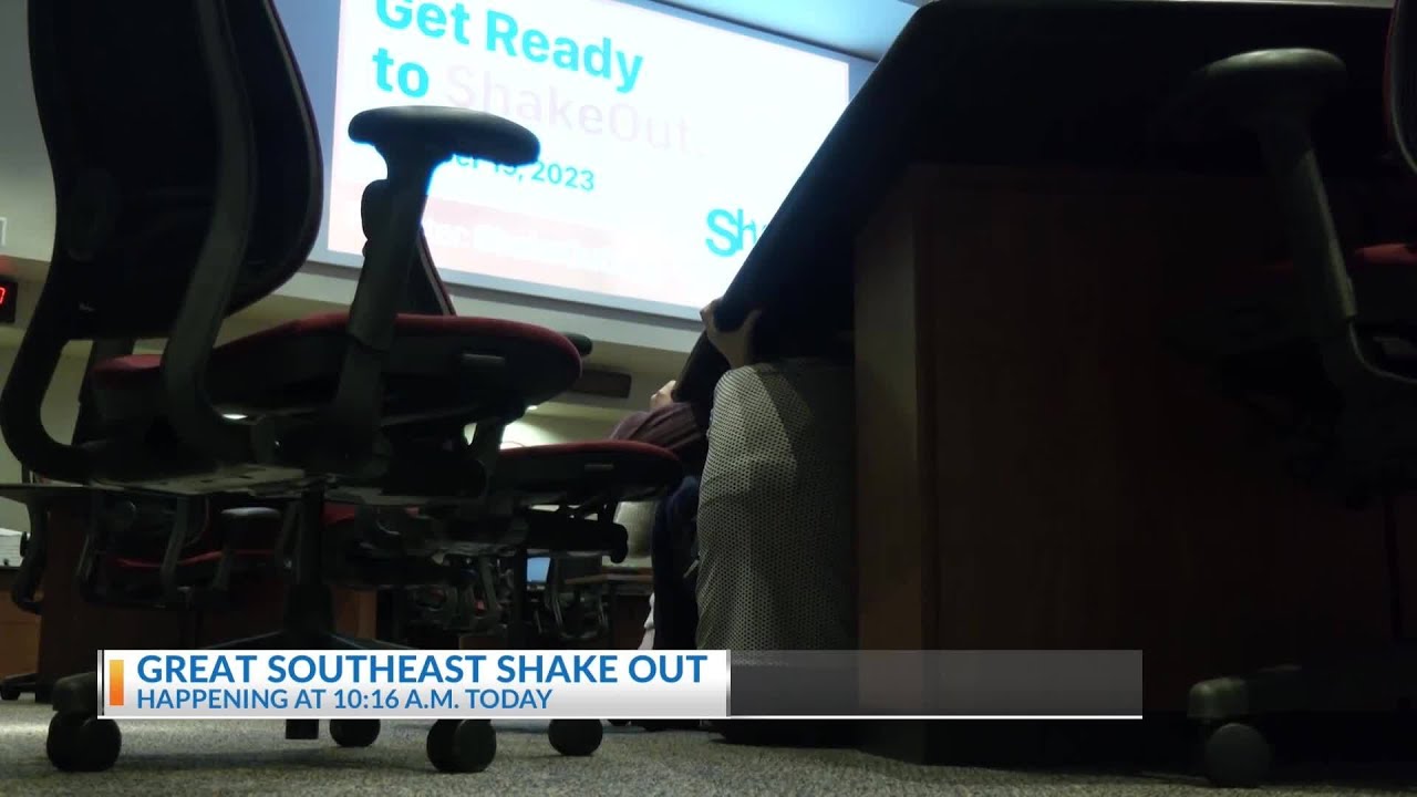 Great Southeast ShakeOut happens Thursday morning