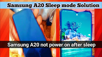 Samsung a20 sleep mode || Samsung A20 Power button Press Than Blank display problem fix