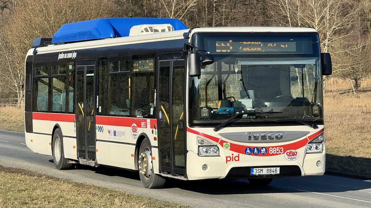 IVECO Urbanway 12m CNG (ZF) | Zvuk od motoru + Pohled z kabiny | PID 555
