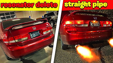 resonator delete vs straight pipe