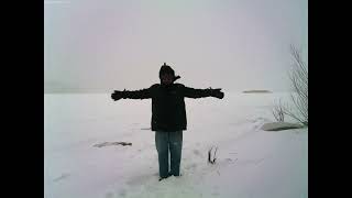 A GIF OF A FUNNY DAY IN WINTER BLIZZARD NEAR A RIVER 2025