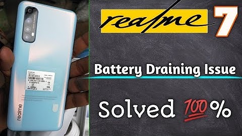 Realme 7 Battery Draining Issue Solution 100% || Realme 7 Battery backup kaise badaye 2020