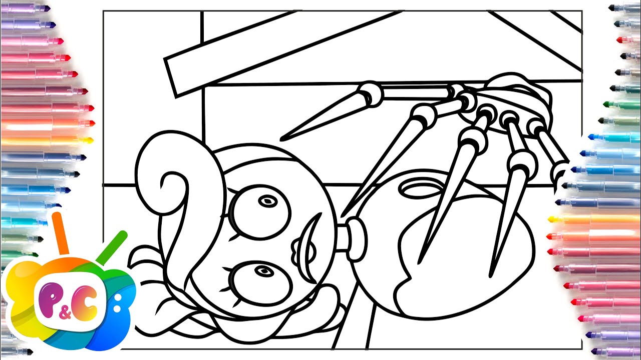 Coloring page Poppy Playtime Mommy Long Legs