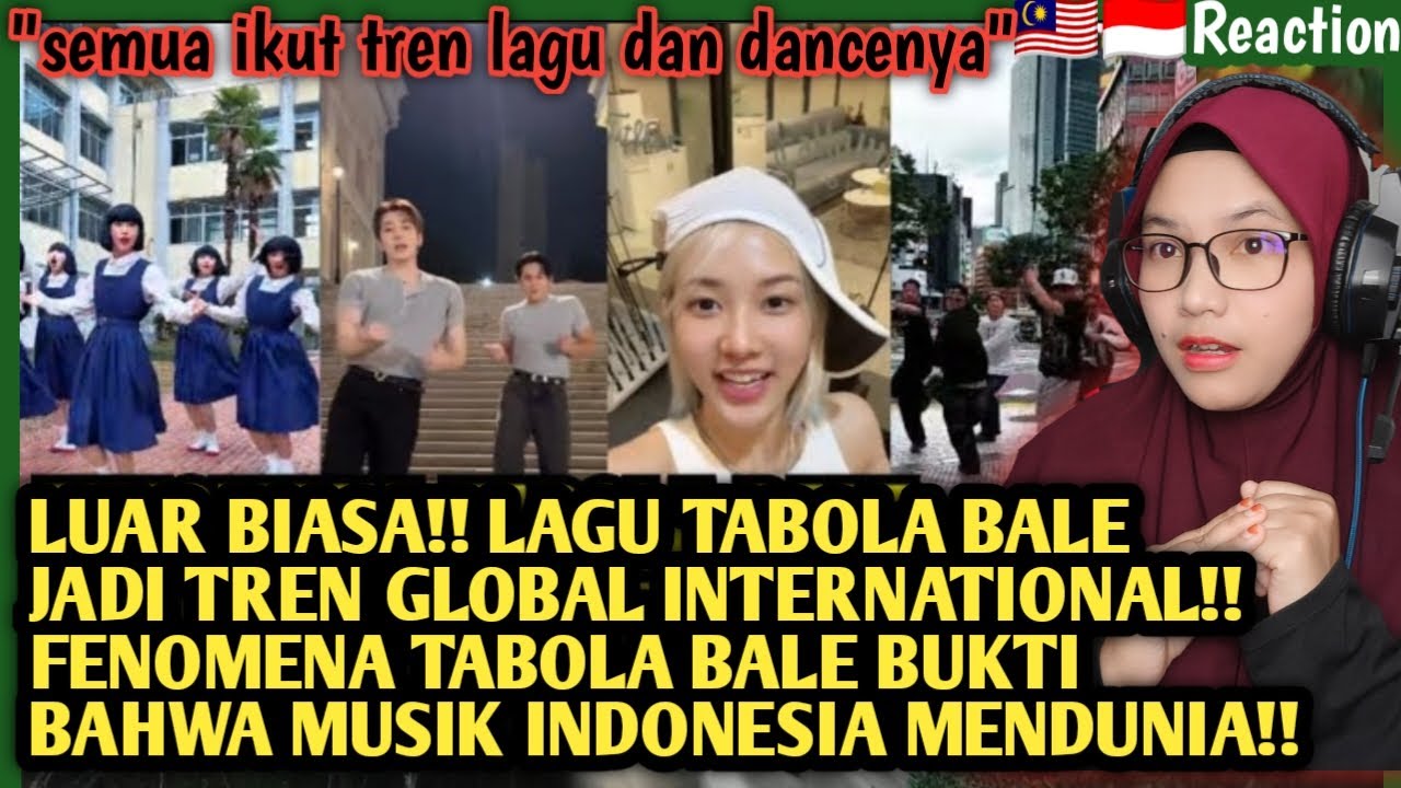 🇲🇾🇮🇩LUAR BIASA❗LAGU TABOLA BALE JADI TREN GLOBAL INTERNATIONAL❗BUKTI MUSIK INDONESIA BISA MENDUNIA 