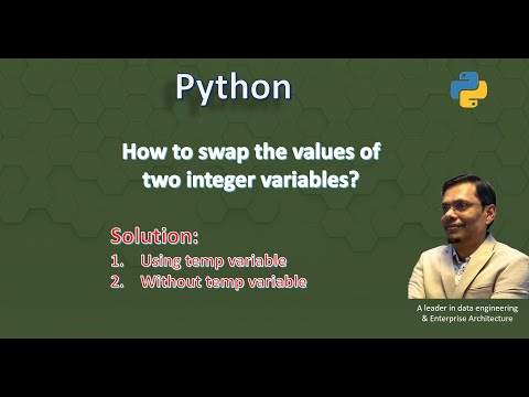 Swap two integer variable using temp variable | without using team variable | Python Tutorial