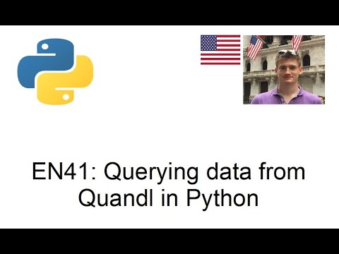 Querying data from Quandl in Python - YouTube