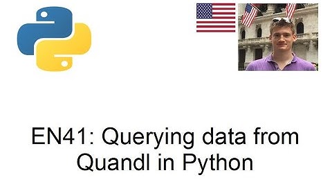 Querying data from Quandl in Python