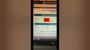 UPSC Civil Services Prelims Marksheet