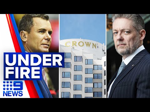 Crown casino boss hits back at wayne carey over white powder scandal | 9 news australia