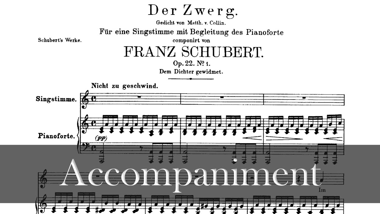 Der Zwerg - F. Schubert (Accompaniment)