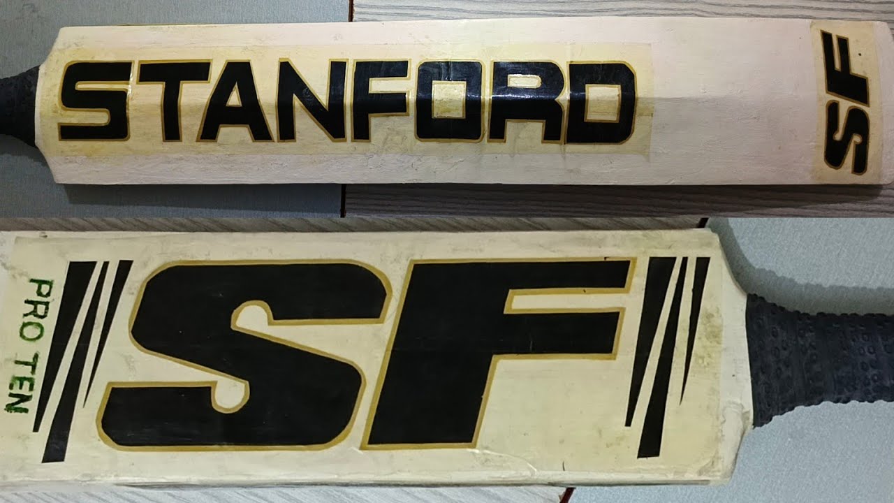 Making sticker of SF STANFORD for cricket bat |hand made| Art - YouTube