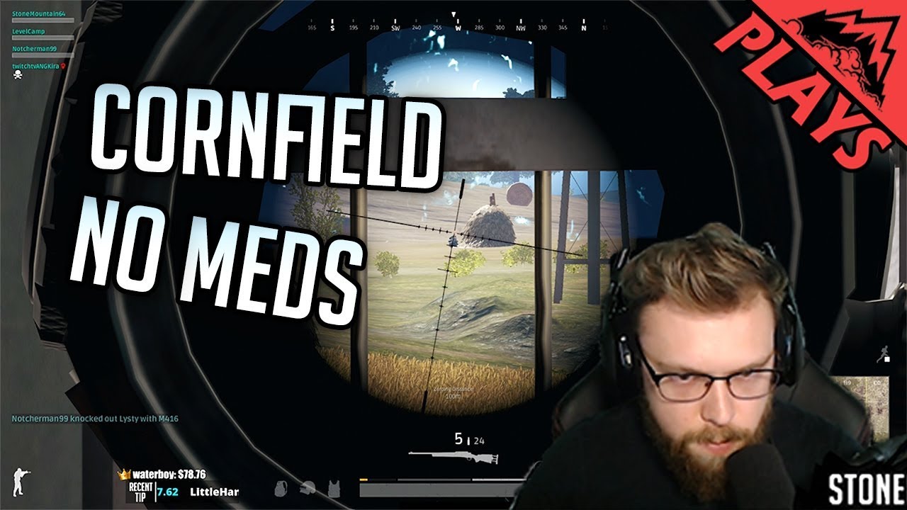 CORNFIELD NO MEDS - PlayerUnknown's Battlegrounds Gameplay #97 (PUBG 1st Person Squads ft. LevelCap)