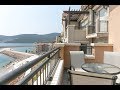 Lustica Bay Studio overlooking the Beach and Marina with Spectacular Sea Views