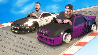 We Raced Around The Map With FLAT TIRES in GTA 5!