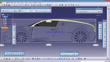 CATIA Tutorial | Surfacing |  Bugatti Chiron | part 4