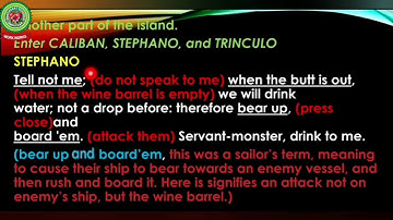 The Tempest Act 3 Scene 2 Part 1|Class 11 12|English|Holy Heart Schools