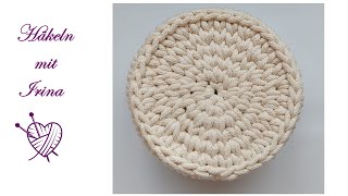 Kreis häkeln, Strickstich Muster, Grundanleitung circle crochet