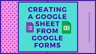 Adding a Spreadsheet to a Google Form