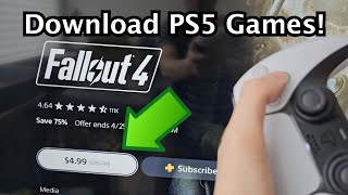 PS5 How to Download Games from PlayStation Store & Best Deals!