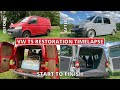 RESTORING A VW T5 In 10 MINUTES Conversion Restoration Volkswagen Transporter Camper Van Conversion