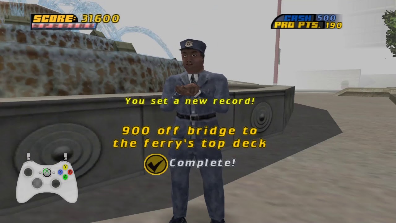 THPS4 Challenge Speedrun | 4s 500ms | Chicago | 900 off bridge to the ferry's top deck