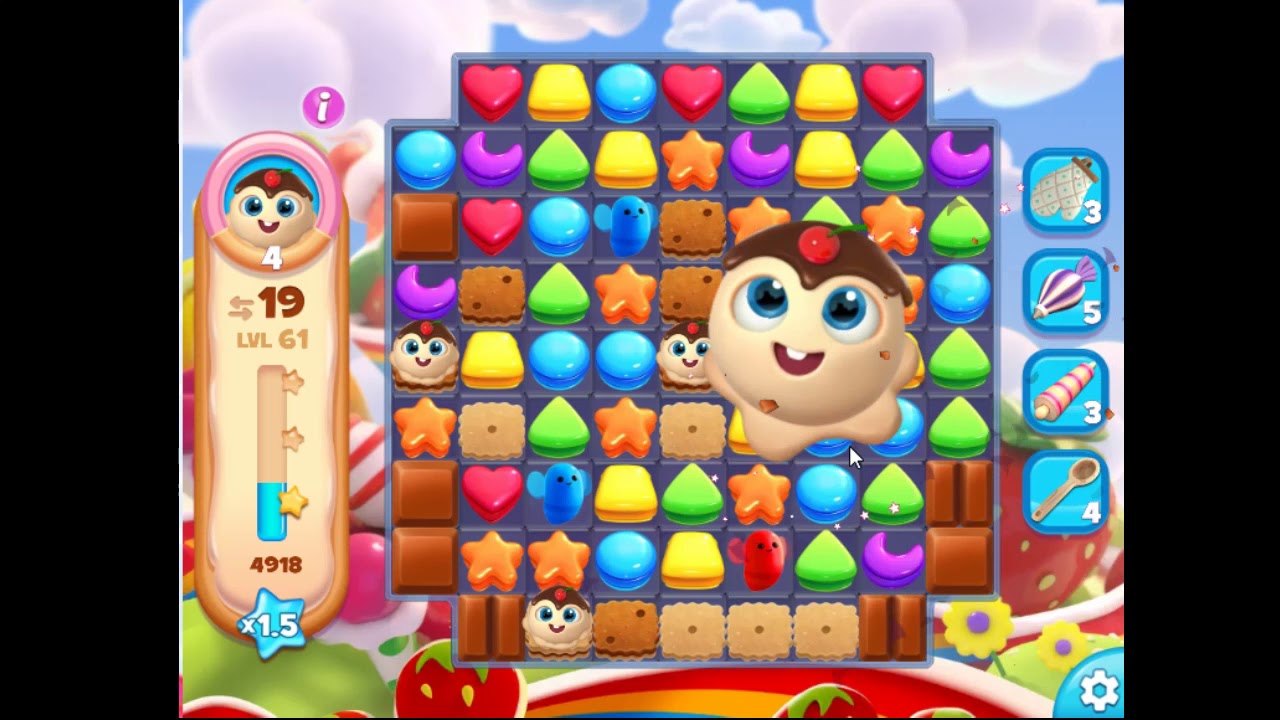 Cookie Jam Blast Level 61 NO BOOSTERS WALKTHROUGH YouTube