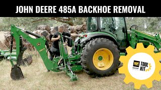 John Deere 485A Backhoe Removal
