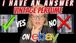 Can I sell Used Vintage Perfume on eBay? Don't Hate the Messenger