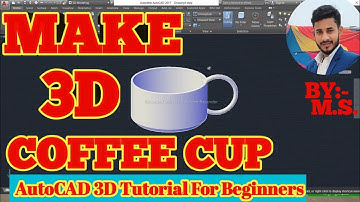 Making Coffee Cup in Autocad|| 3d Coffee cup || AutoCAD For Beginners